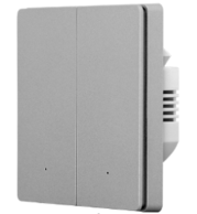 Tuya 2G WiFi Push Button Switch with Neutral Line, 500W/Gang Load, Compatible with Alexa & Google Home, IEEE 802.11 b/g/n Wireless